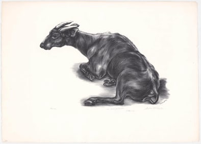 Roberta Everett Lithograph [Animal]