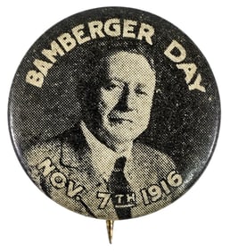 Original Utah Governor Simon Bamberger Pinback