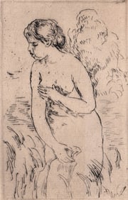 PIERRE AUGUSTE RENOIR (French, 1841-1919). BAIGNE.