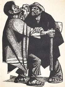 Large Hand Signed Woodcut [La Fatalidad]