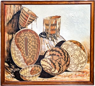 LARGE Stan Natchez Oil on Canvas