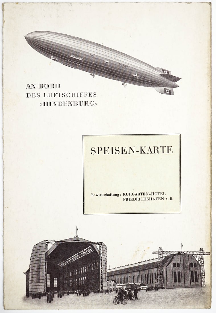 Hindenburg Signed Program May 18, 1936 (1 of 4)