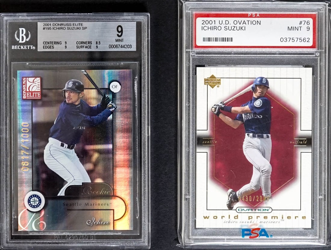 Ichiro Suzuki Rookie Cards PSA Graded (2) (1 of 2)