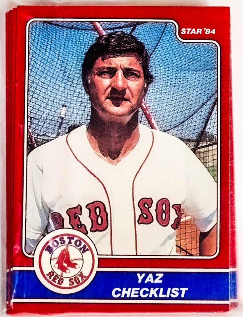 1984 STAR YAZ CARL YASTRZEMSKI SEALED Set: 1984 STAR YAZ CARL YASTRZEMSKI SEALED Set. Items measure 3.75 in. x 2.75 x .5 inches for shipping purposes. The absence of a condition report does not imply that the lot is in perfect condition or com