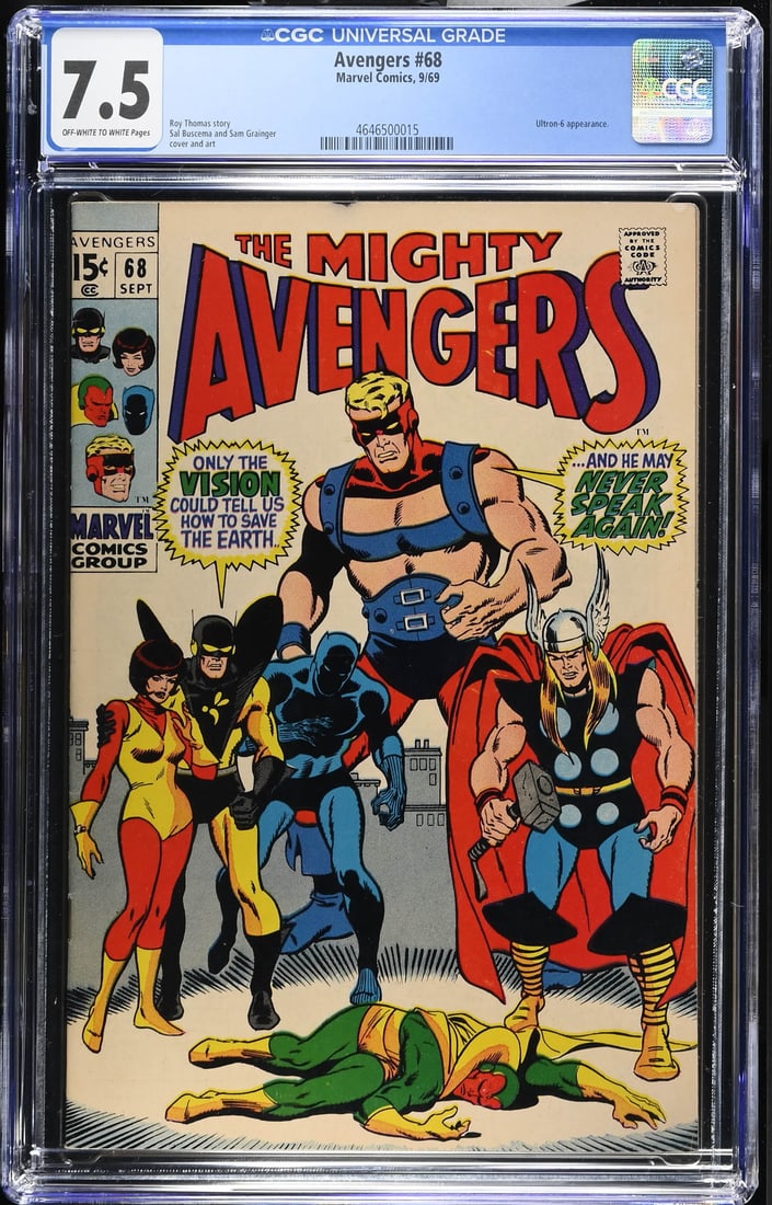 Avengers #68 9/69 CGC 7.5 (1 of 2)