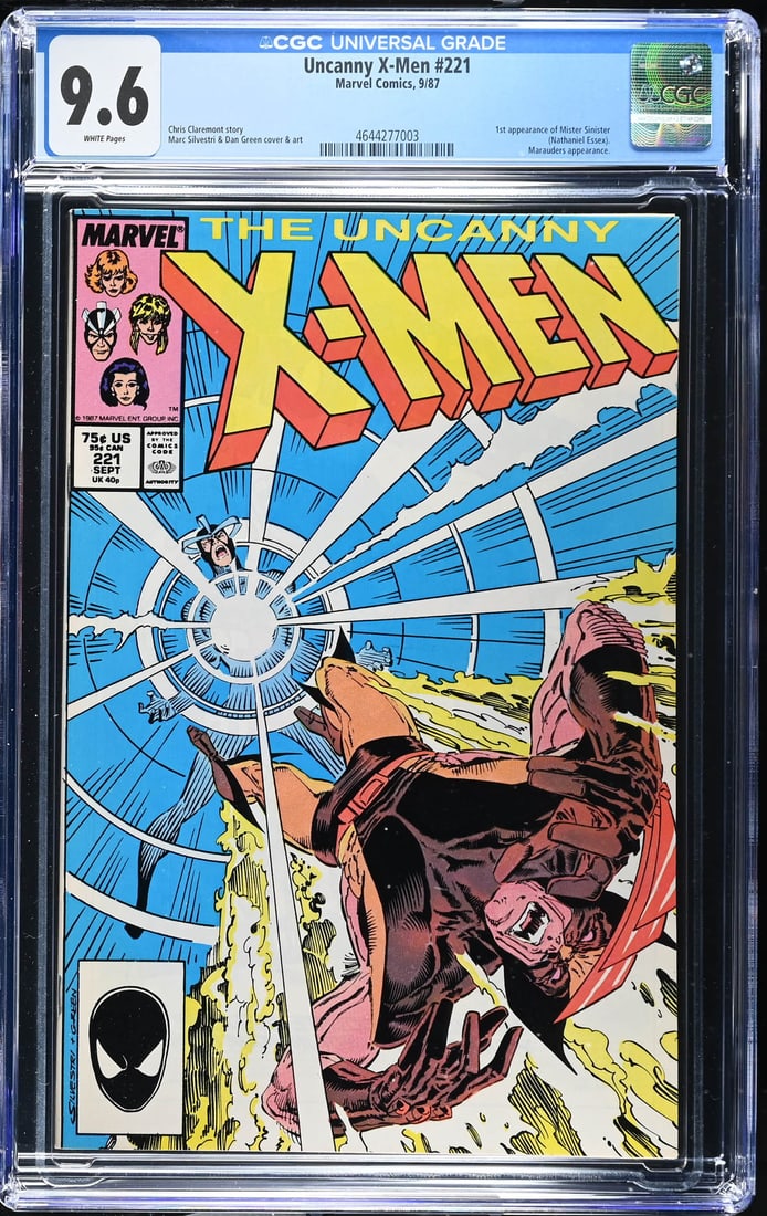 Uncanny X-Men #221 9/87 CGC 9.6 (1 of 2)