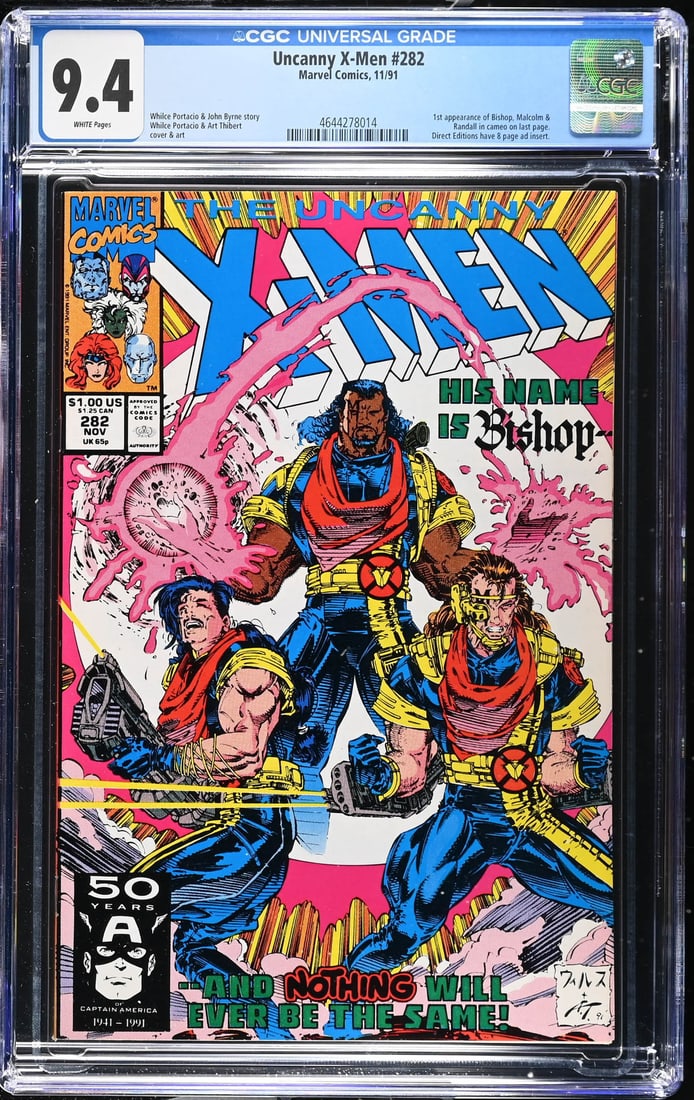 Uncanny X-Men #282 11/91 CGC 9.4 (1 of 2)