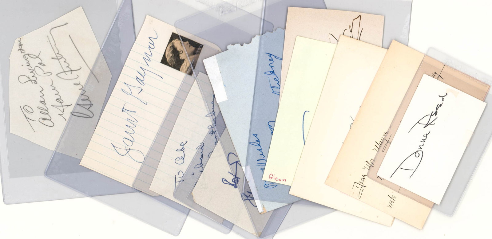 Celebrity (11) SIGNED Autographed Cuts (1 of 7)