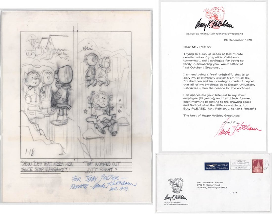 Hank Ketchum Original Sketch [Dennis the Menace] (1 of 7)