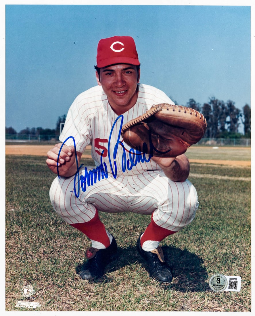 Johnny Bench 8 x 10 Photo SIGNED BAS COA (1 of 3)