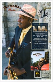 Taj Mahal SIGNED 11x17 Poster