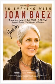 Joan Baez 11x17 SIGNED Poster