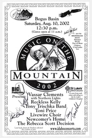 Bogus Basin Concert SIGNED 11x17 Poster