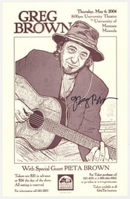 Greg Brown SIGNED 17x11 Poster