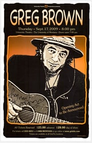 Greg Brown SIGNED 17x11 Poster