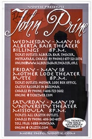 John Prine 17x11 Poster SIGNED