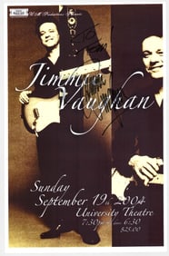 Jimmy Vaughn SIGNED 17x11 Poster