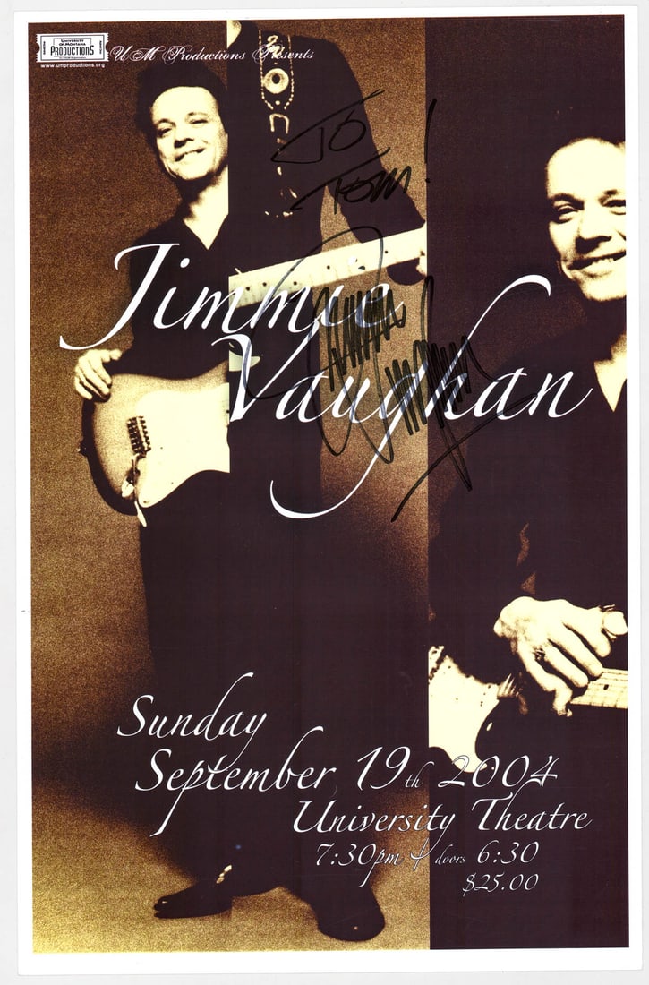 Jimmy Vaughn SIGNED 17x11 Poster (1 of 3)