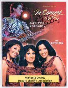 Gary Lewis 2008 Program SIGNED