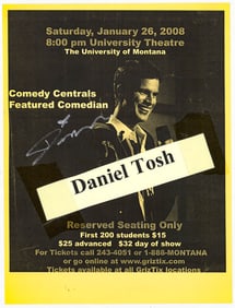 Daniel Tosh 14x11 Poster SIGNED