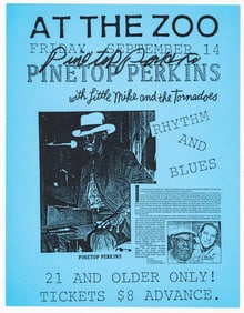 Pinetop Perkins 11x8 Flyer SIGNED