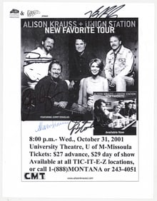 Alison Krauss + Union Station SIGNED Flyer