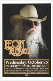 Leon Russell SIGNED 11x17 Poster