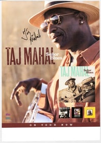 Taj Mahal -Senor Blues SIGNED 22x16 Poster