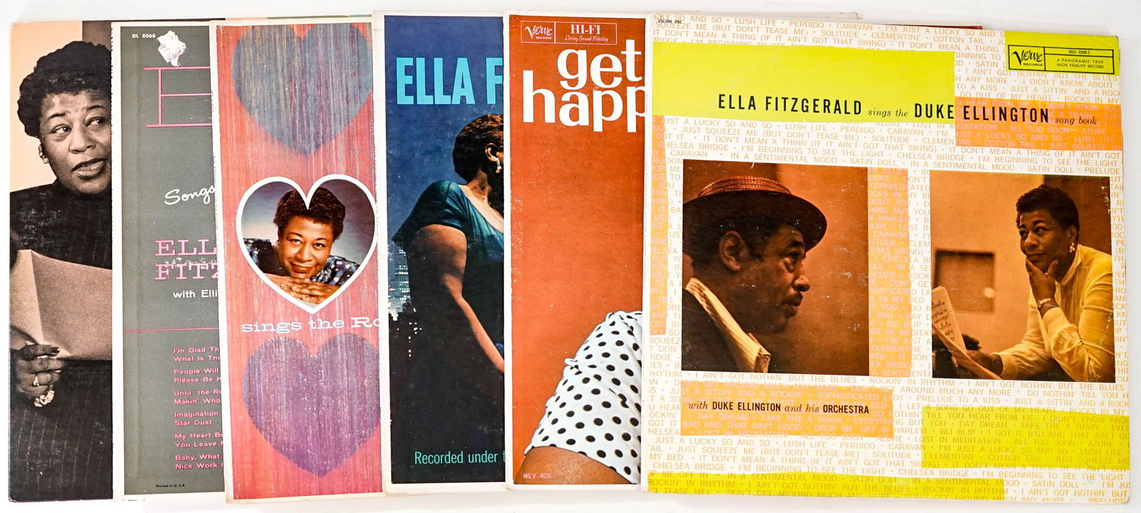 Ella Fitzgerald (6) Vinyl Vintage Record Albums (1 of 19)