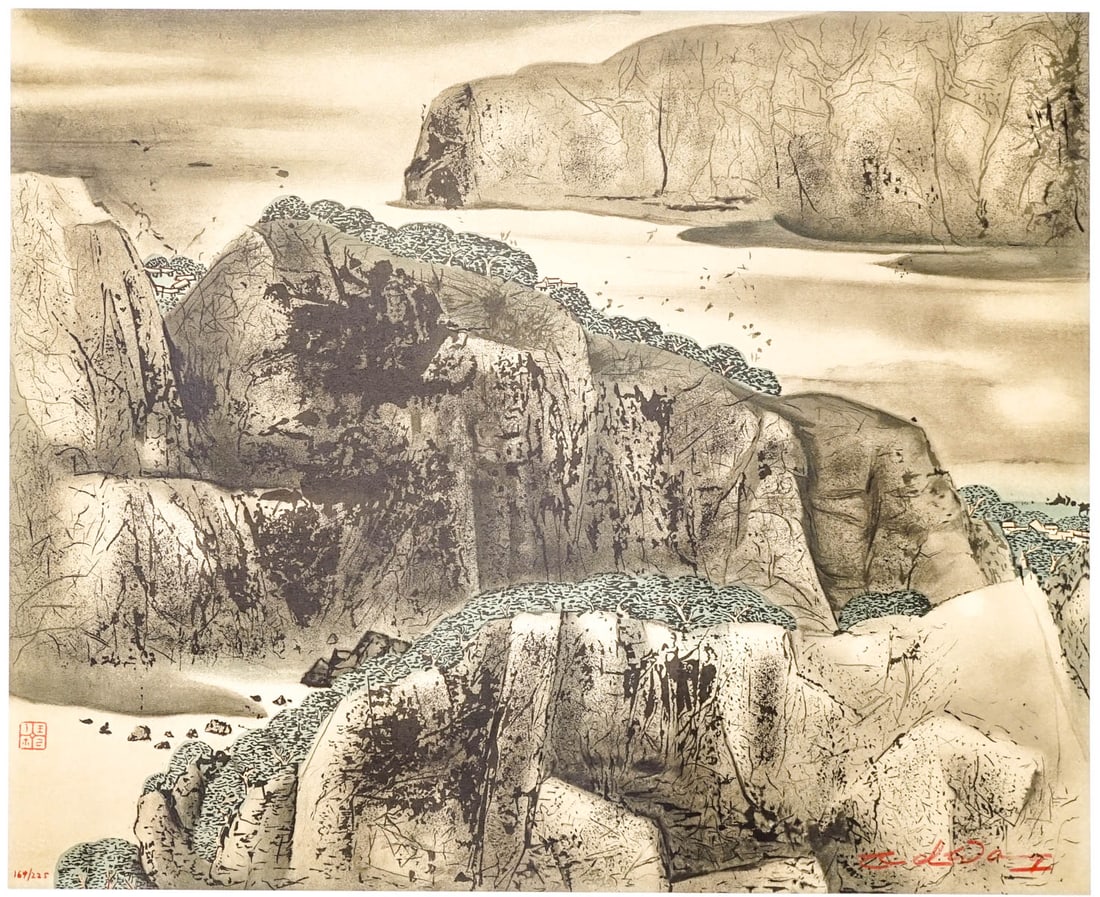 C C (Wang Chi-Chien) Wang S/N Lithograph (1 of 6)