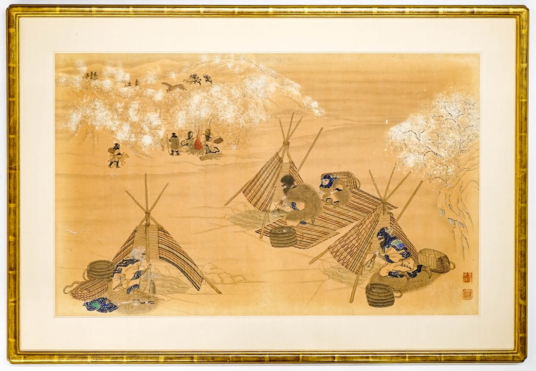 Hirasawa Byozan (1822-1876) Ainu Life Original (1 of 5)