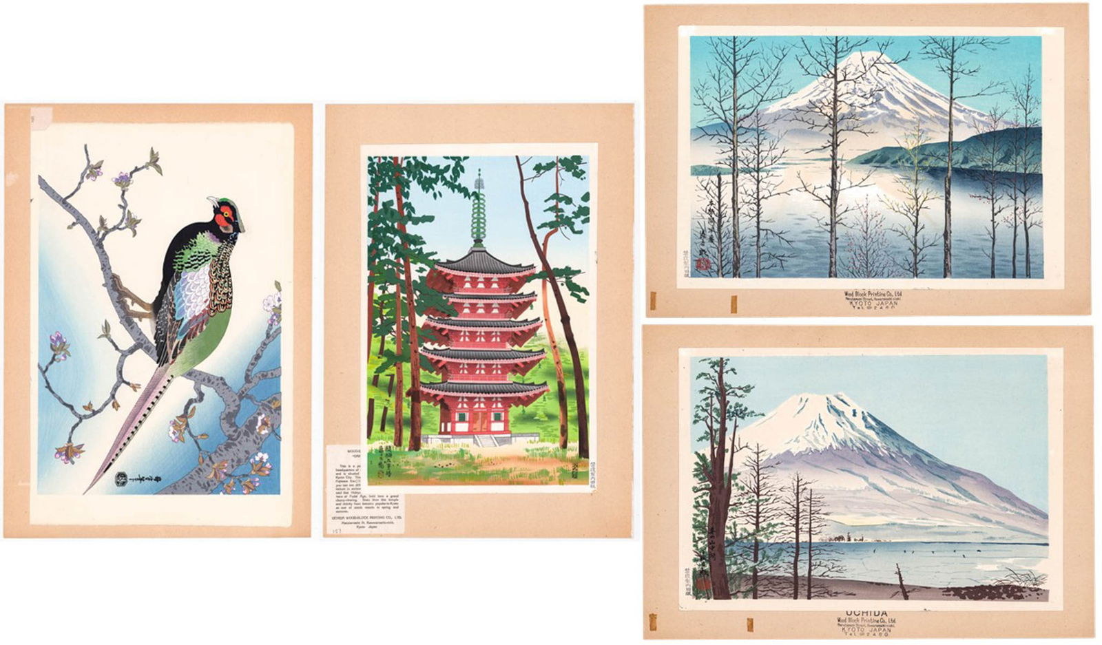 Benji Asada & T. Kamei Woodblock Prints (1 of 10)