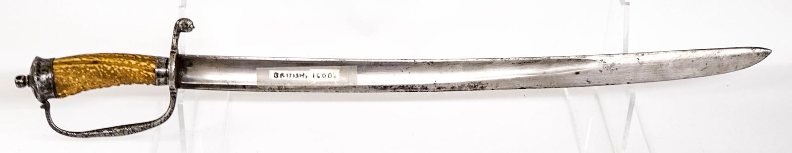 Ca.1685 Hunting Sword (British) Stag/Antler Handle (1 of 8)