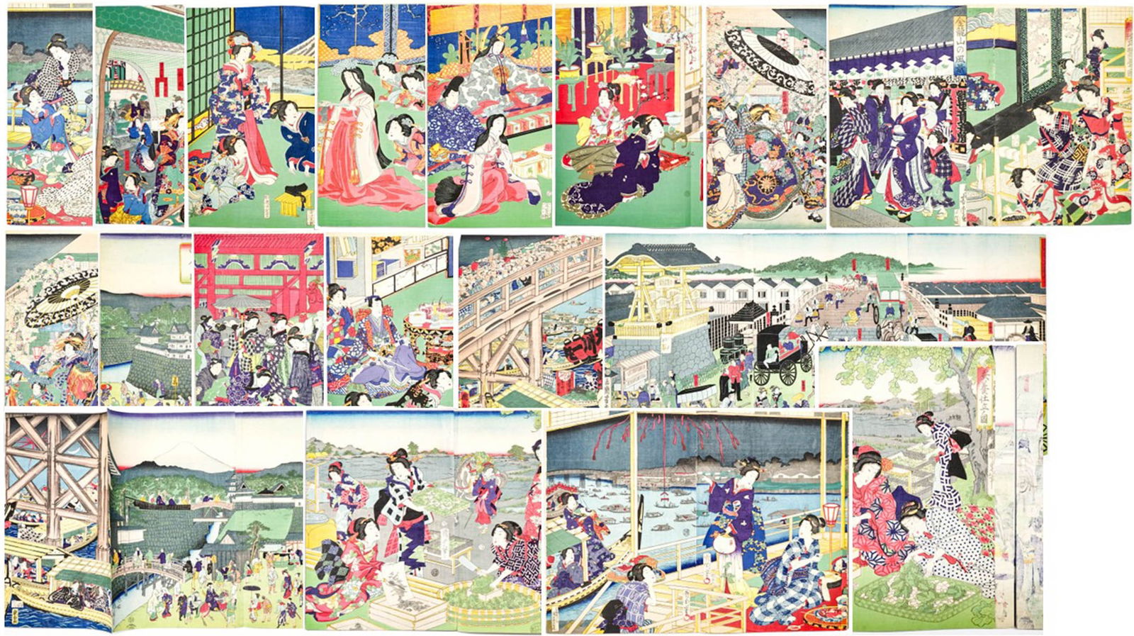 Antique Japanese Original Woodblock Prints (33) (1 of 20)