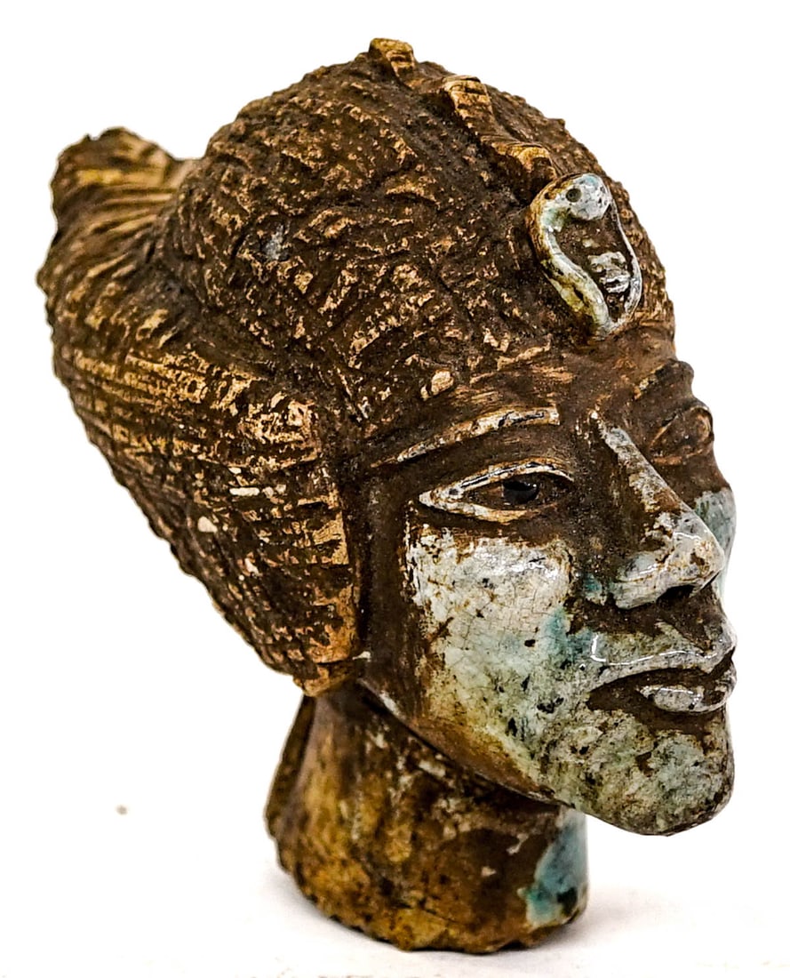 Vintage Egyptian Carved Stone Head [Male] (1 of 6)