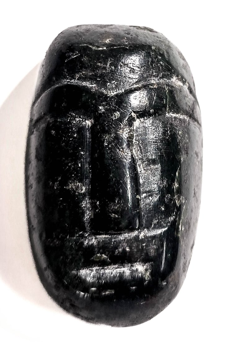 Pre-Columbian Jade Mask Pendant [Yucatan] (1 of 6)