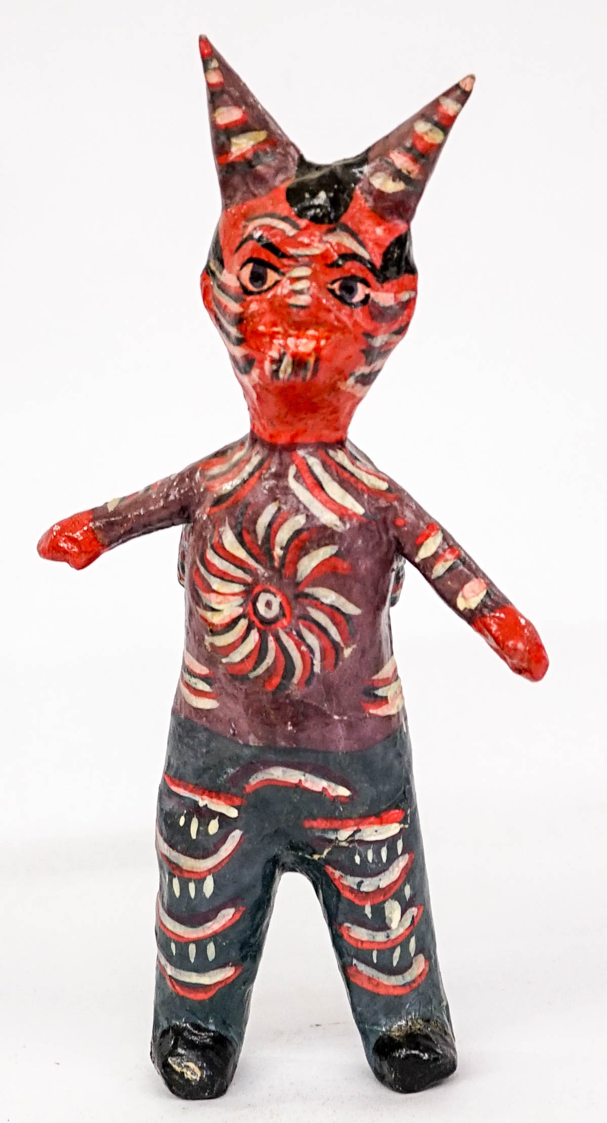Folk Art Sculpture Paper Mache Doll AS-IS (1 of 7)