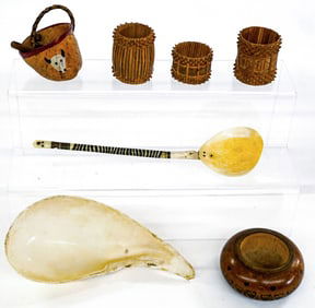 Carved Spoons and Small Handmade Vessels