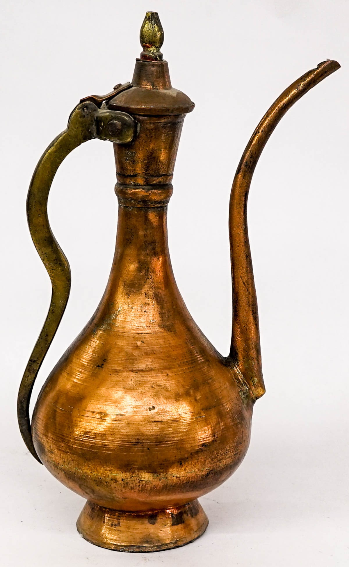 Antique Middle Eastern 17.5IN Copper Ewer (1 of 6)