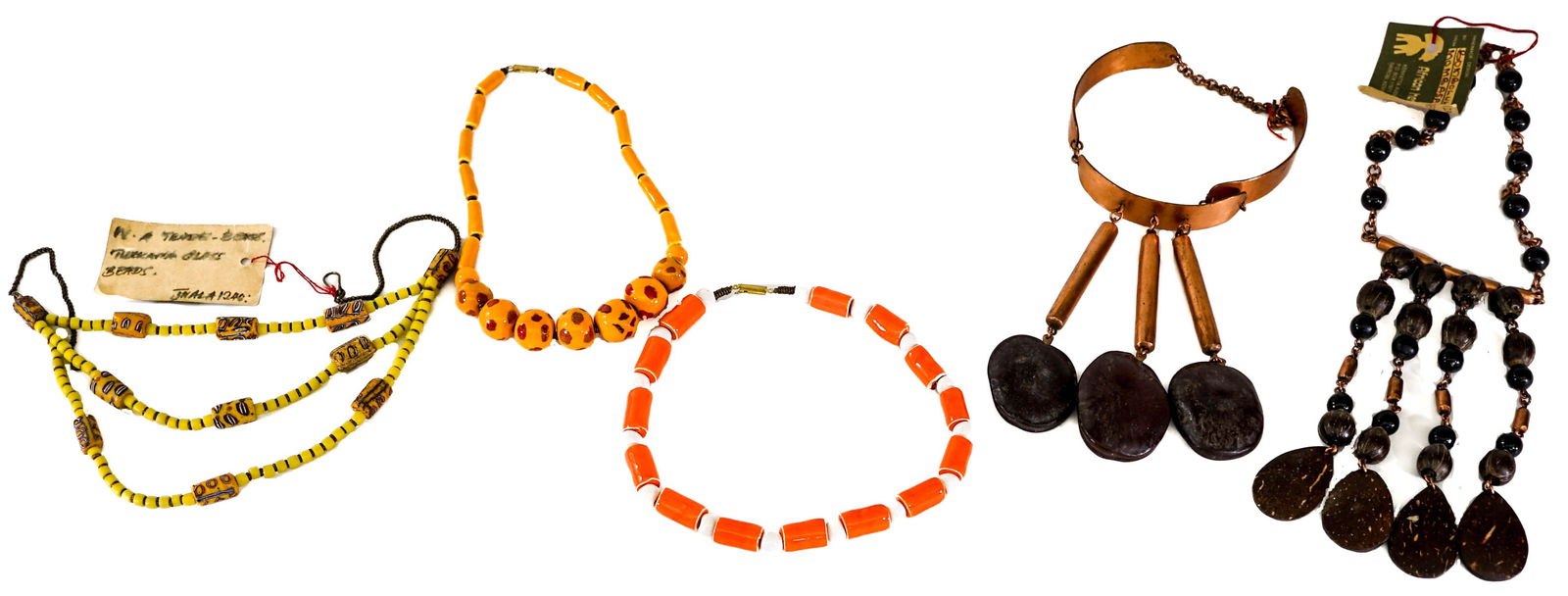 African (5) Necklaces [Trade Beads] (1 of 8)
