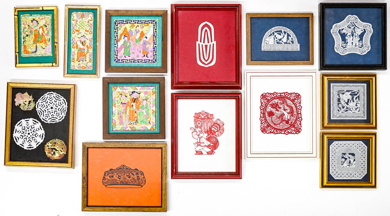 Chinese Papercuts and Other Works (13) Framed (1 of 3)