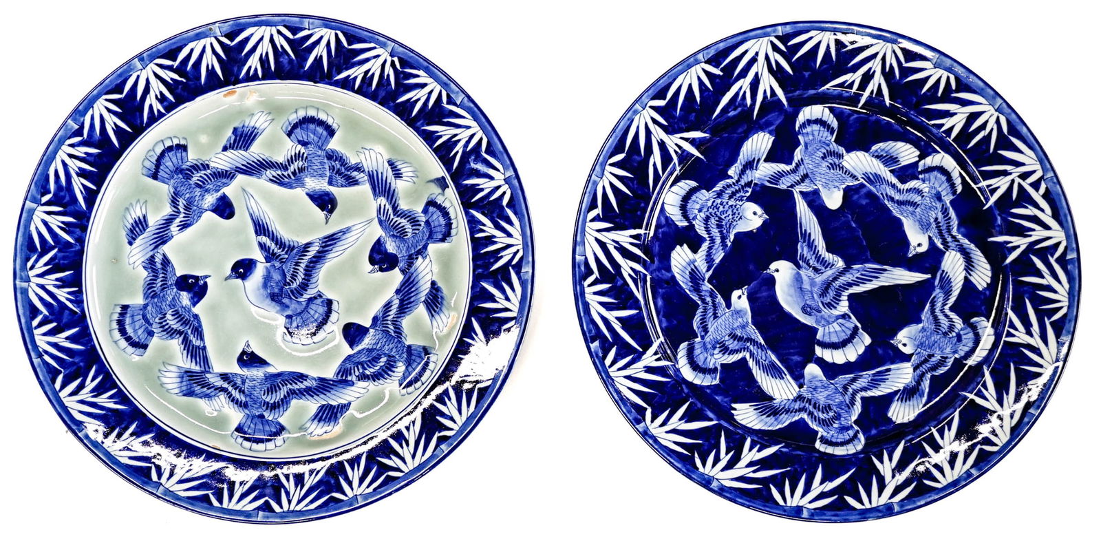 Asian (2) Decorative Platters 18IN Diameter (1 of 10)