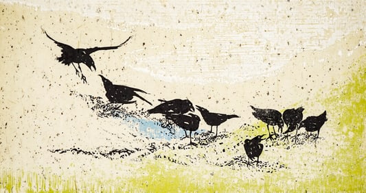 Glen Krause Linoleum & Woodcut [Nine Crows]