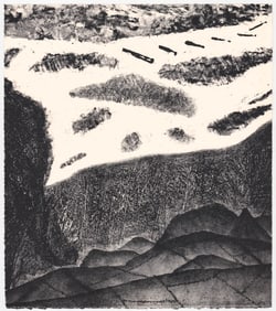 Kimberly Paul Arp Lithograph -Cross Currents 1984