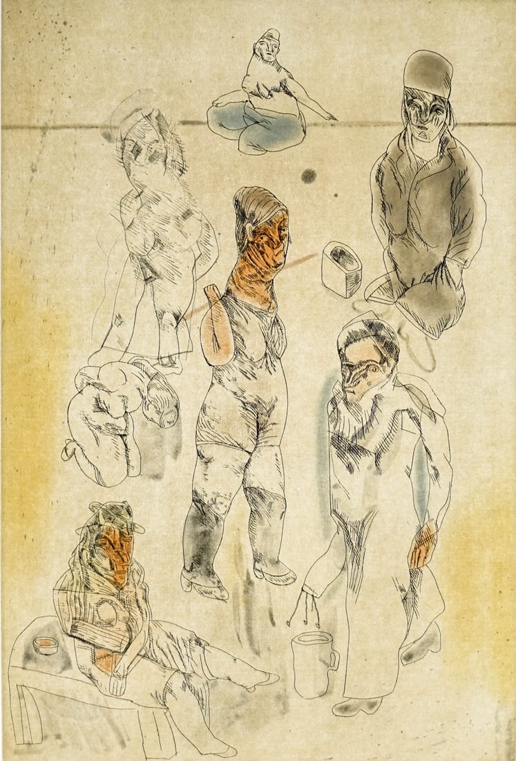 Jose Luis Cuevas SIGNED Lithograph 58/100: Jose Luis Cuevas (New York, Mexico 1934-2017) lithograph pencil signed with Barcelona '81 below signature and numbered 58/100 below image. Sheet measures 30 x 22 in. Print measures 30 x 22 in. for shi