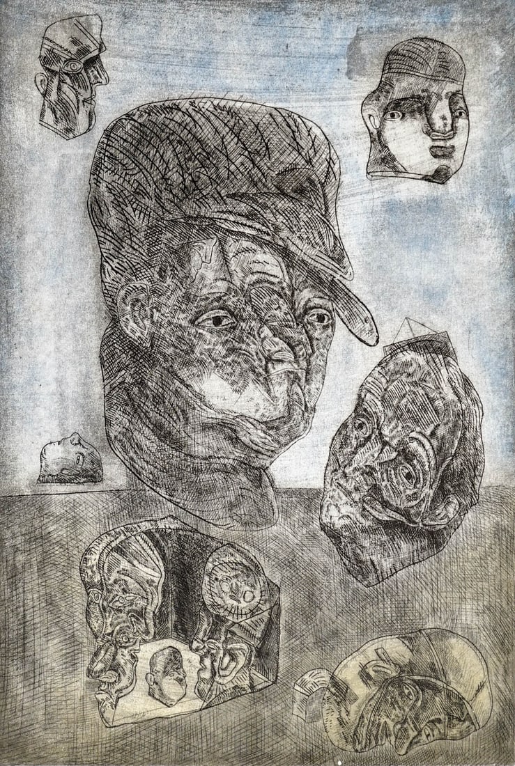 Jose Luis Cuevas S/N Lithograph [Desperdicious]: Jose Luis Cuevas (New York, Mexico 1934-2017) lithograph pencil signed with Barcelona '81 below signature, numbered 58/100 below image. Sheet measures 30 x 22 in. Print measures 30 x 22 in. for shippi