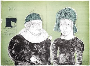 Jose Luis Cuevas SIGNED Lithograph [Borgia]