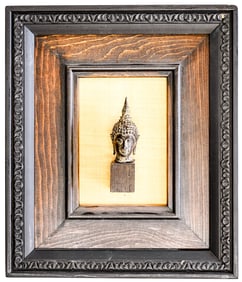 Circa 1800 Buddha Head, Cast Bronze [Thailand]