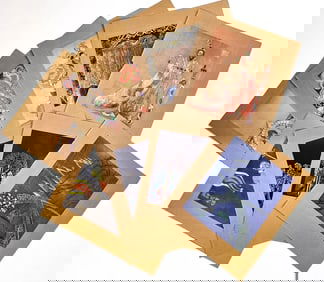 Chinese (9) Colorful Lithographs