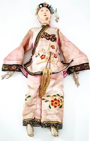 Antique Chinese Puppet Doll w/ Original Dress